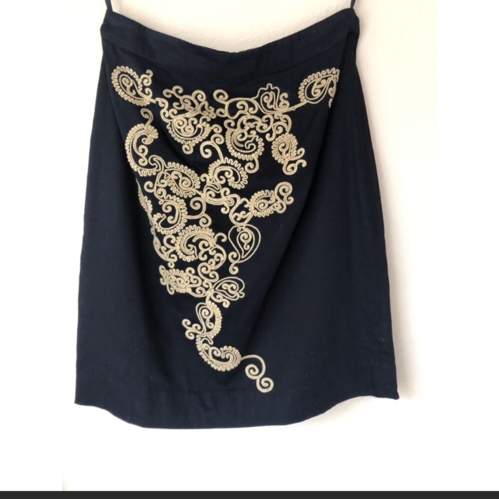 Anthropologie Floreat embroidered skirt